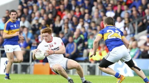 Tyrone's Conor Meyler gets the better of Tipperary's Robbie Kiely