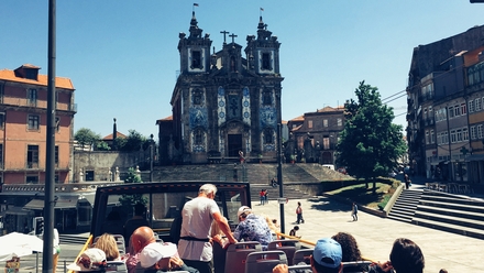 Santo Ildefonso church as seen from the bus tour