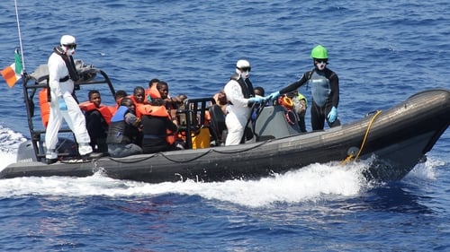 Crew of LÉ Niamh have been involved in the rescue of hundreds of people since deployment