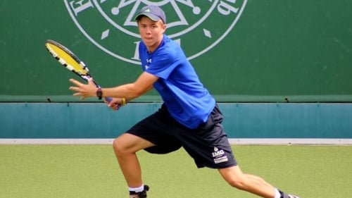 Bjorn Thomson was victorious on his Davis Cup debut