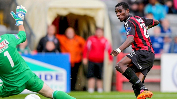 Ismahil Akinade was on the mark for Bohemians