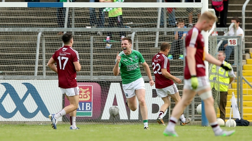 Fermanagh’s Richard O’Callaghan celebrates after Tomas Corrigan's goal