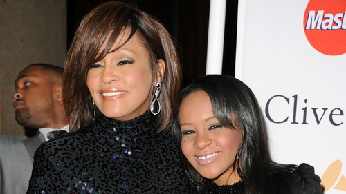 Whitney Houston (L) and Bobbi Kristina Brown seen here at the 2011 Pre-Grammy Gala and Salute to Industry Icons