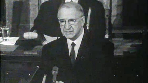 Éamon de Valera addressing US Congress (1964)