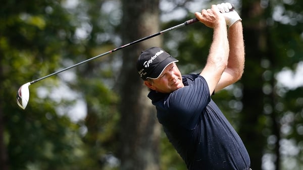 Retief Goosen holds a share of the lead in Virginia