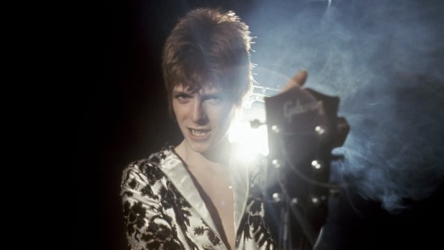 David Bowie on stage David Bowie - the style and music icon in action