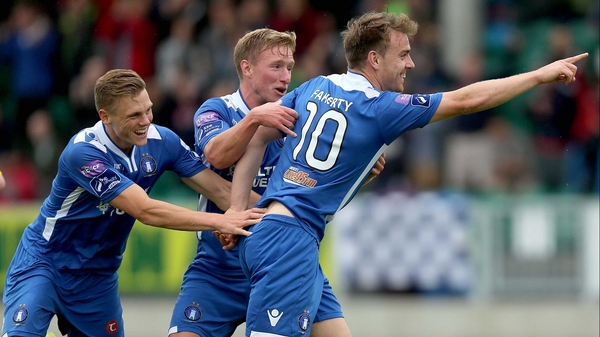 Vinny Faherty scored Limerick's first in their demoltion of Drogheda United
