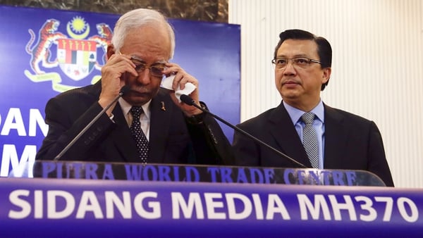 Malaysian Prime Minister Najib Razak said the find marks a major breakthrough in resolving the mystery of the flight's disappearance
