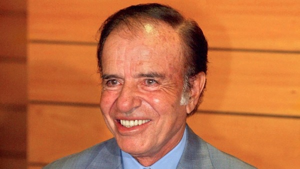 Carlos Menem has already been convicted in a separate case of trafficking arms to Croatia and Ecuador