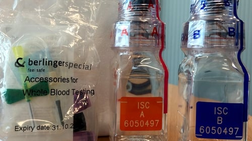 An drugs testing kit as used by Sport Ireland