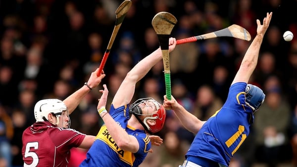 Action from the 2014 All-Ireland qualifier clash between Galway and Tipperary