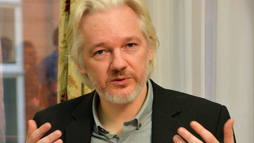 Julian Assange was speaking from the Ecuadorian embassy in London via social media