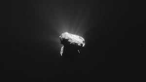 This image was taken by Rosetta one hour before Comet 67P reached the closest point to the Sun along its 6.5-year orbit (Pic: ESA)
