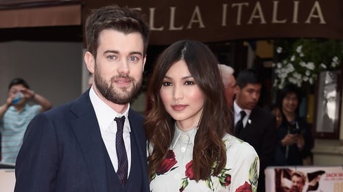 Jack Whitehall and girlfriend Gemma Chan at the London premiere of The Bad Education Movie