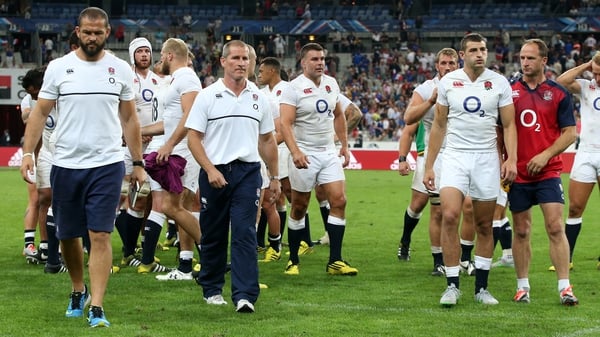 England leave the field dejected