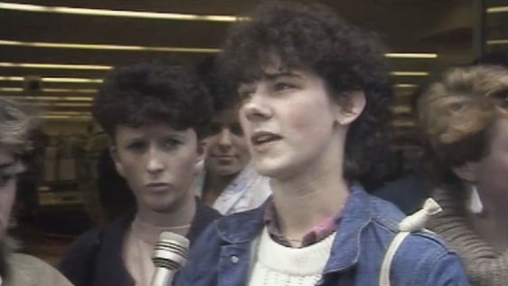 Striker Karen Gearon 1985