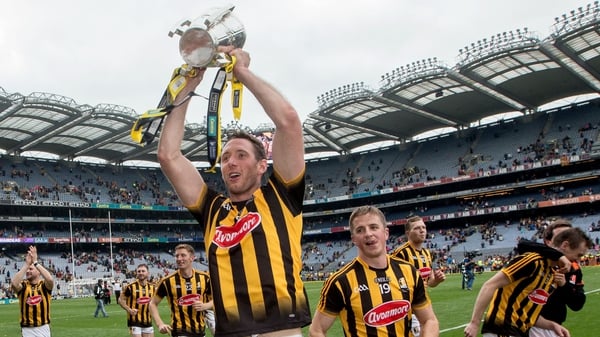 Michael Fennelly with the Liam MacCarthy Cup after Kilkenny beat Galway in the 2015 final