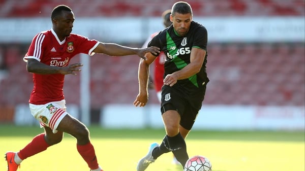 Jonathan Walters in pre-season action for Stoke