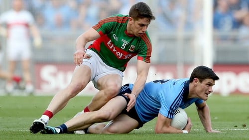 Mayo's Lee Keegan and Dublin's Diarmuid Connolly were involved a flashpoint in the drawn All-Ireland semi-final last summer