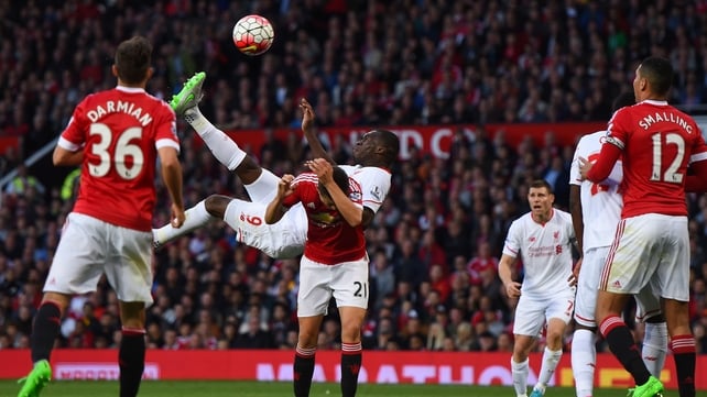 Christian Benteke mid-bicycle kick