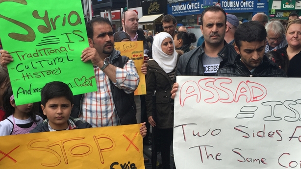 Hundreds attend refugee solidarity rally in Dublin