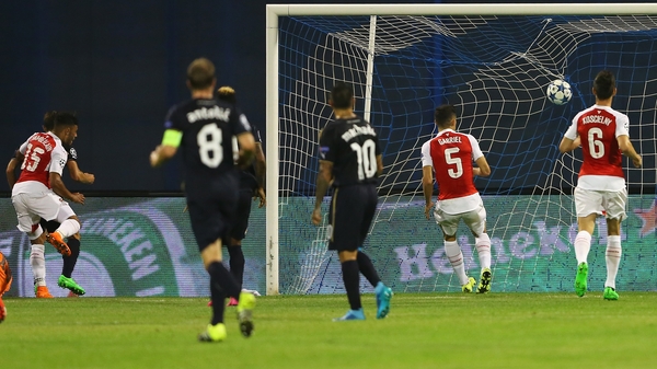 Dinamo Zagreb got on the score sheet through an own goal from Alex Oxlade-Chamberlain