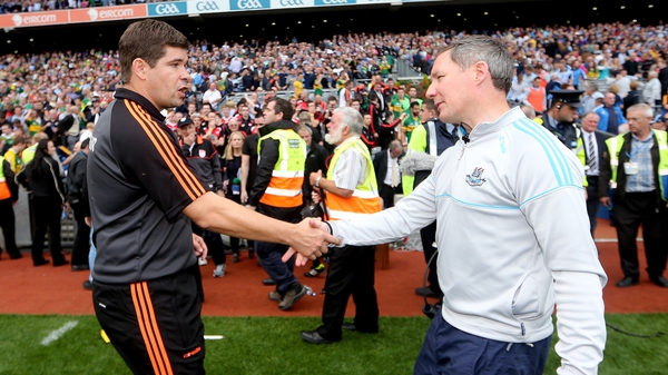 Kerry boss Éamonn Fitzmaurice and Dublin manager Jim Gavin