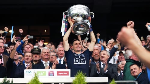 Dublin's Stephen Cluxton lifts Sam Maguire in 2015. If new GAA proposals succeed Division 4 teams won't play in the All-Ireland SFC qualifiers