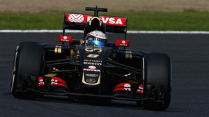 Lotus in action in this year's Japan Grand Prix