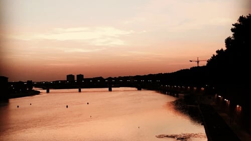 Toulouse as the sun goes down