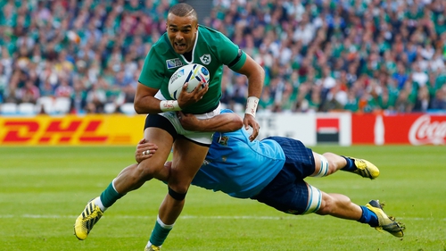Simon Zebo has started Ireland's last two matches at full-back