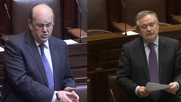 Michael Noonan will address the Dáil at 2.15pm and Brendan Howlin will address the Dáil at 3pm