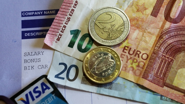 The minimum wage is going up by 30 cent to €9.55 per hour from today