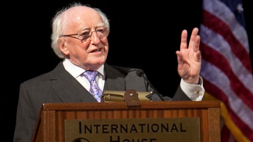 Michael D Higgins said the funding would lead to a deepening of relations between UC Berkeley and Ireland