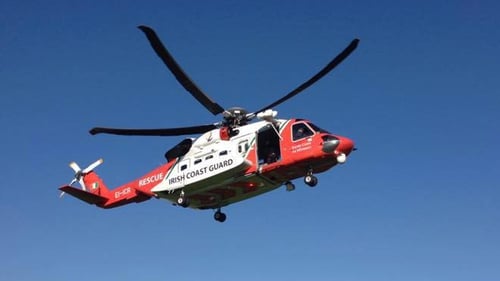 The Coast Guard helicopter based in Sligo was also involved in the search