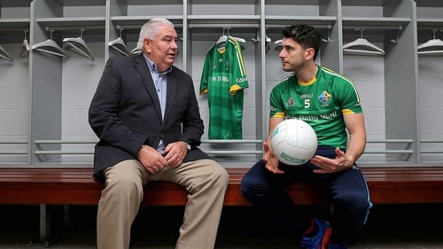 Boss Joe Kernan with his Ireland captain Bernard Brogan