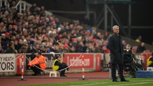 Mourinho cuts a dejected figure on the sidelines as results continue to suffer