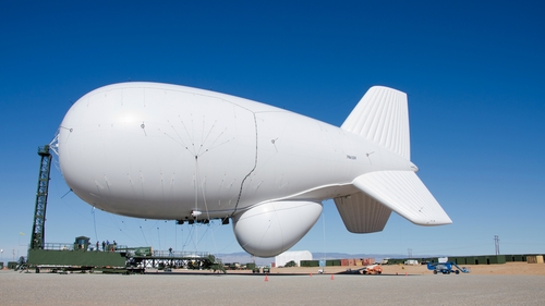 US military blimp breaks free from mooring