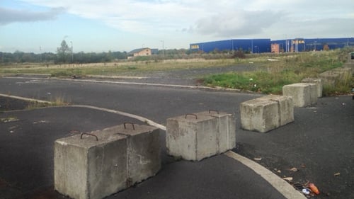 Construction had been stalled at the site in Ballymun since last week after protesters gathered at the entrance