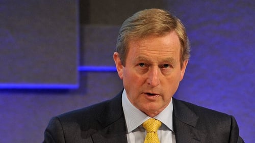 Enda Kenny's Fine Gael is up one point and now stands at 32%