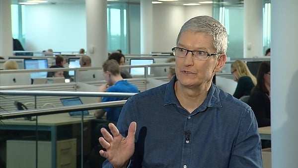 Tim Cook is due to open an extension to the Apple facility in Cork tomorrow