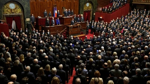 Francois Hollande addresses parliament on the Paris attacks response