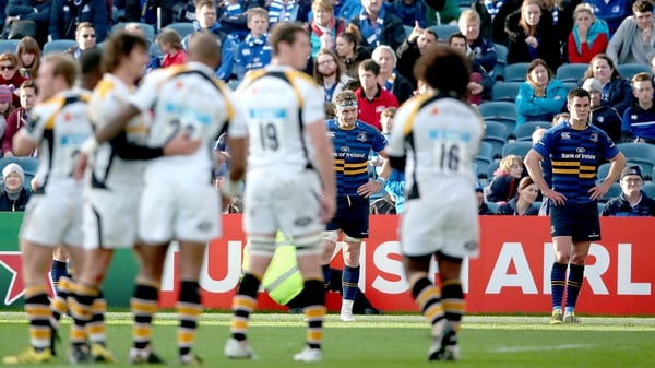 Johnny Sexton (r) has urged his Leinster team-mates to learn from their heavy home defeat to Wasps