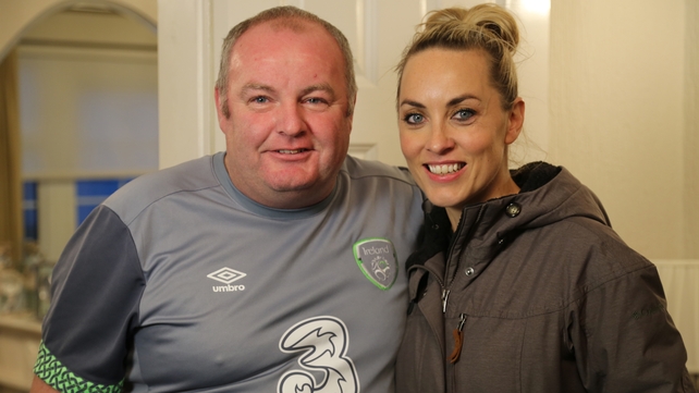 Dan Kennedy with Operation Transformation host Kathryn Thomas