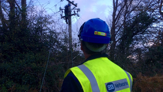 ESB Networks say their teams are out trying to restore power to all areas