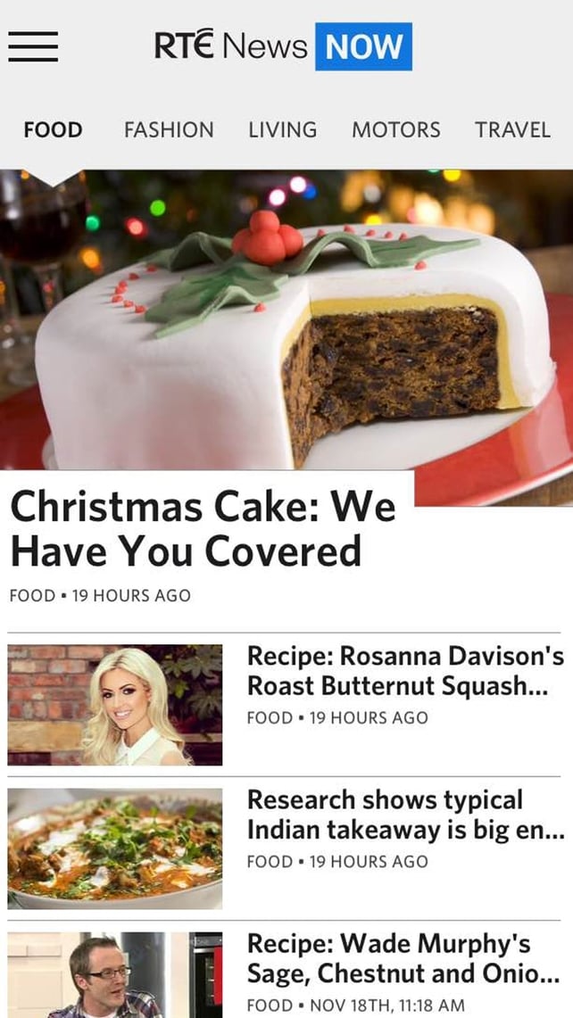 A peek ahead at what RTÉ LifeStyle will look like on RTÉ News Now App A peek ahead at what RTÉ LifeStyle will look like on RTÉ News Now App