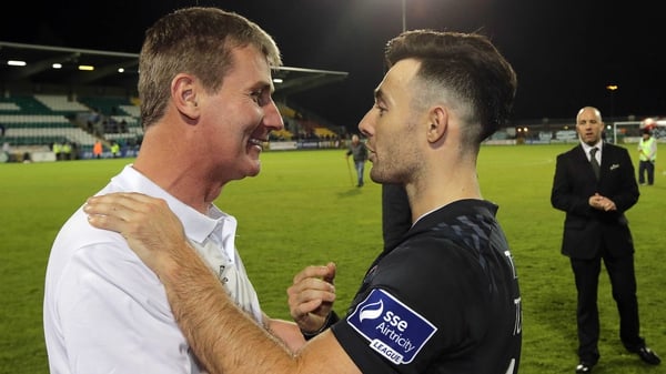 Stephen Kenny (L) and Richie Towell enjoyed a superb season with Dundalk