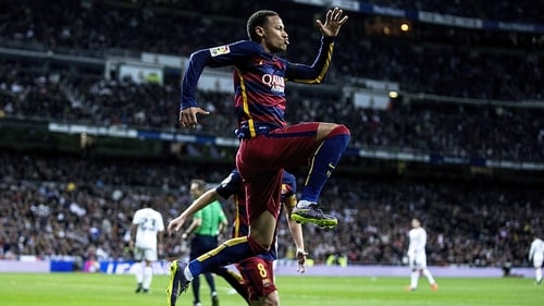Neymar, Spain's new footballer of the month