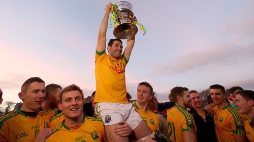South Kerry captain Bryan Sheehan with the cup