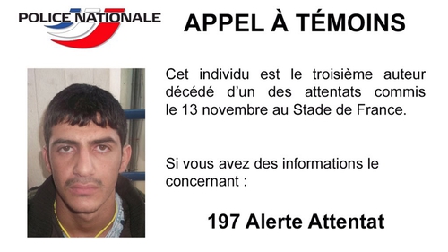 French authorities are looking for information about the suspect